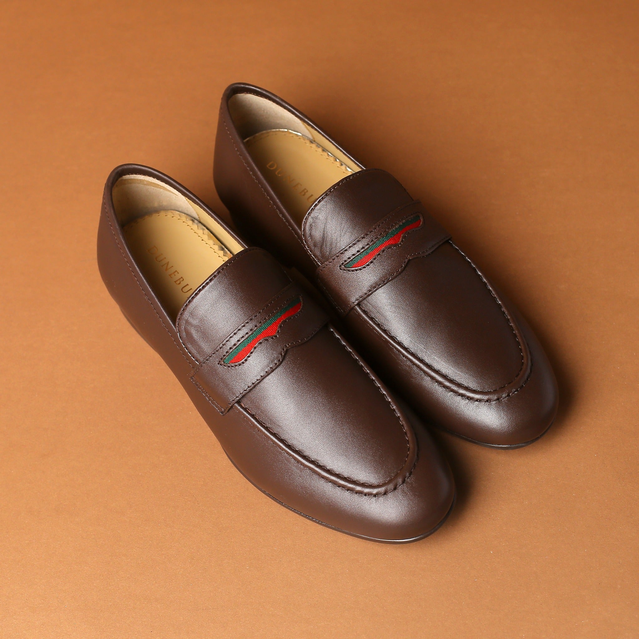 Premium Brown Buckle Loafers for Men