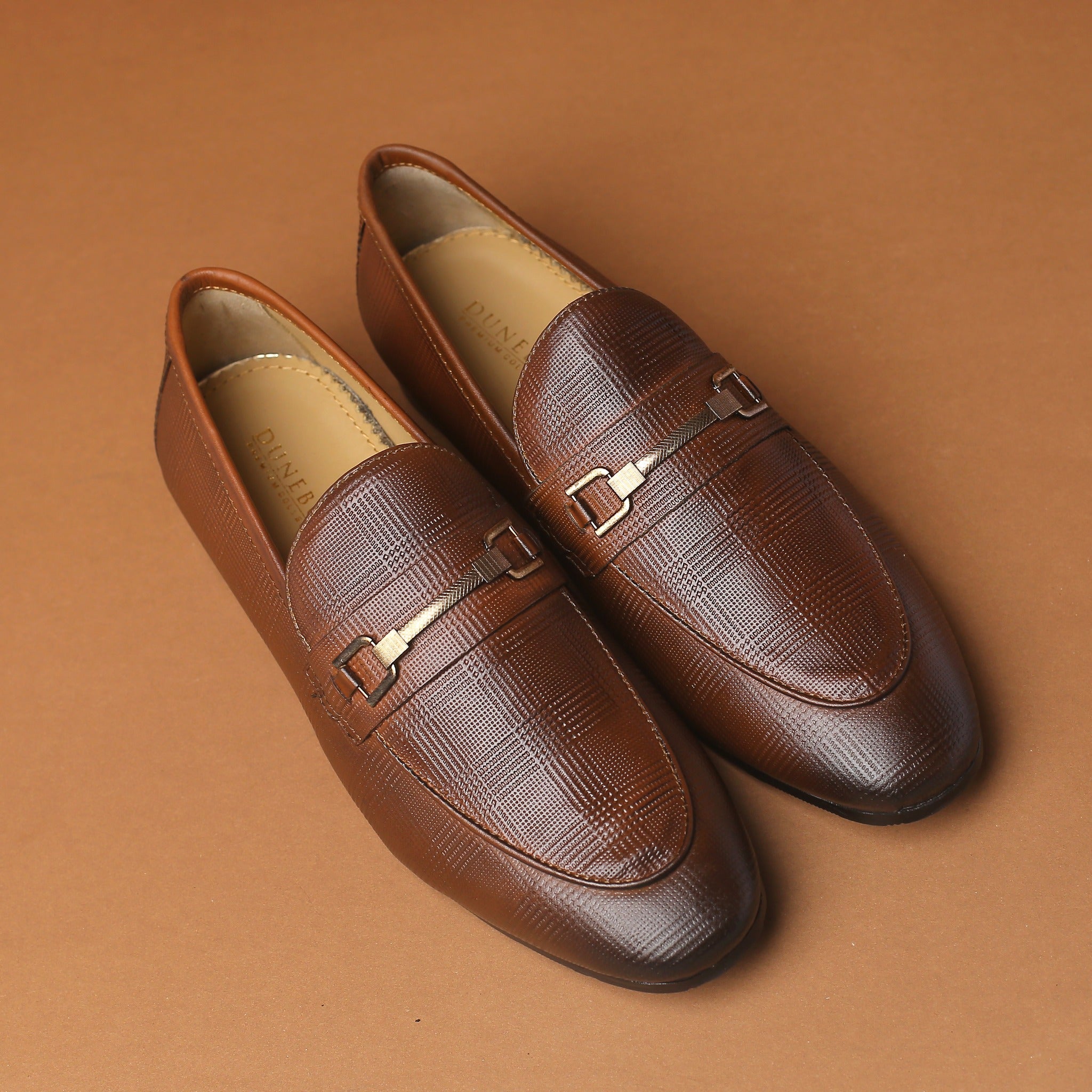Premium Brown Buckle Loafers for Men