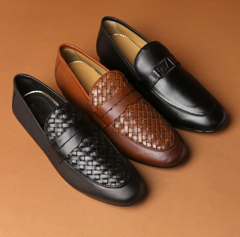 Premium Brown Buckle Loafers for Men