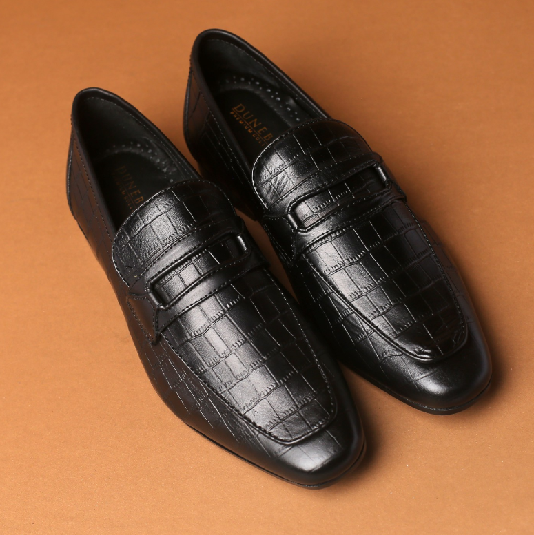 Premium Men’s Black Formal Loafers | Stylish Formal & Casual Shoes