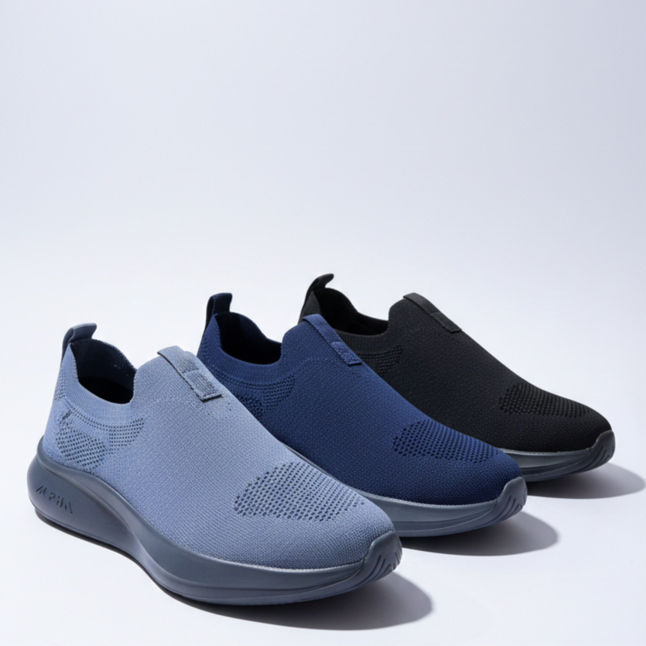 Men’s Slip-On Knit Sneakers – Lightweight  Comfortable