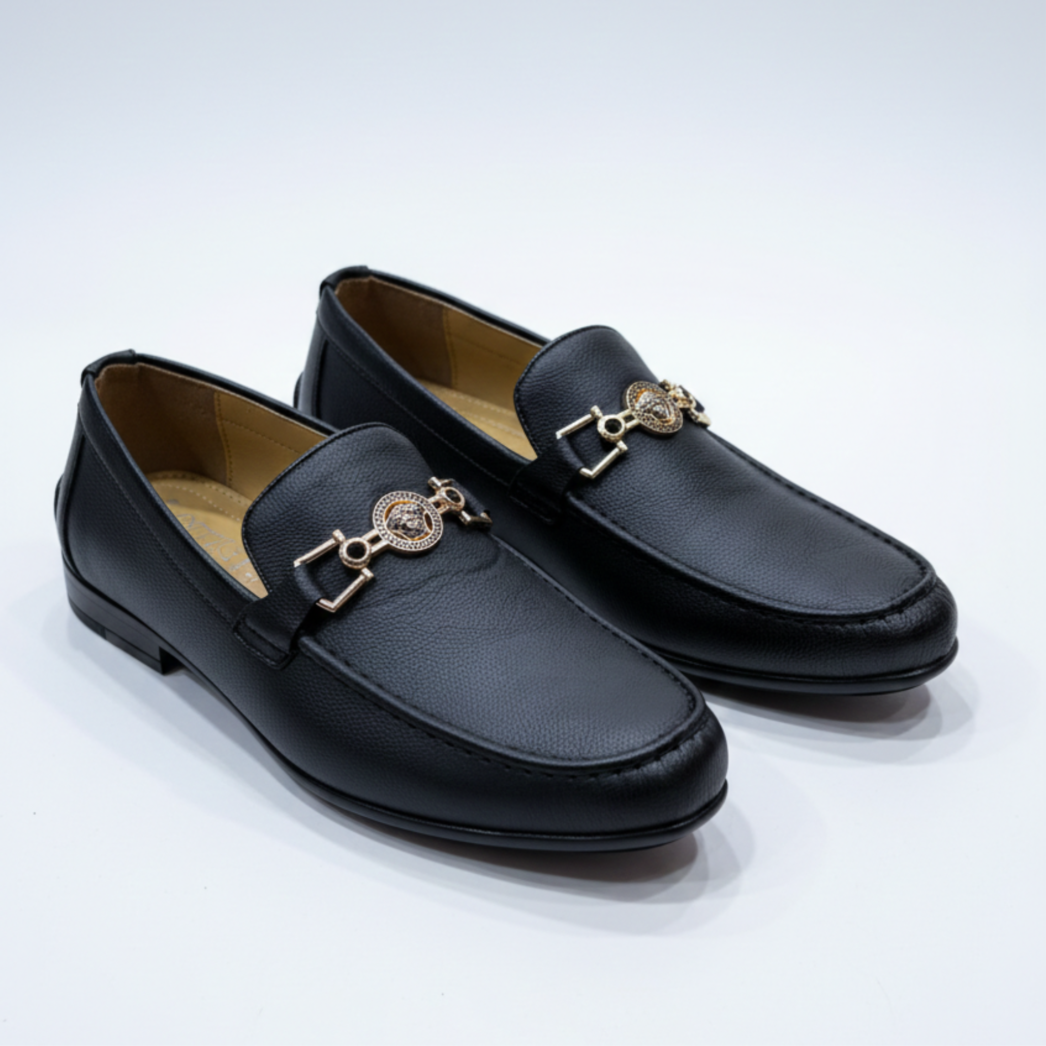 Men’s Premium Loafers – Classic Metal Bit Design